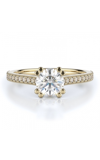 Sidestone Style Diamond Engagement ring 
(Center Diamond Not Included)