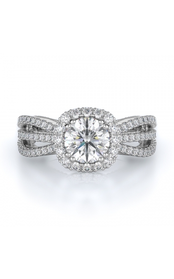 Halo Style Diamond Engagement ring 
(Center Diamond Not Included)