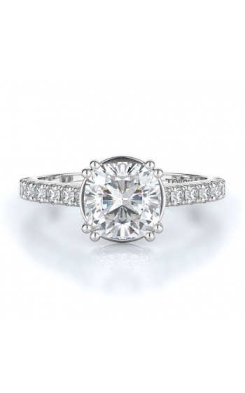 Sidestone Style Diamond Engagement ring 
(Center Diamond Not Included)