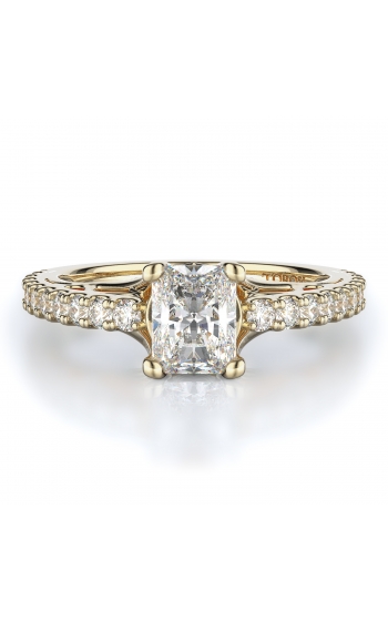 Sidestone Style Diamond Engagement ring 
(Center Diamond Not Included)