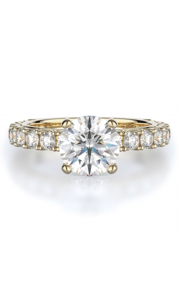 Sidestone Style Diamond Engagement ring 
(Center Diamond Not Included)