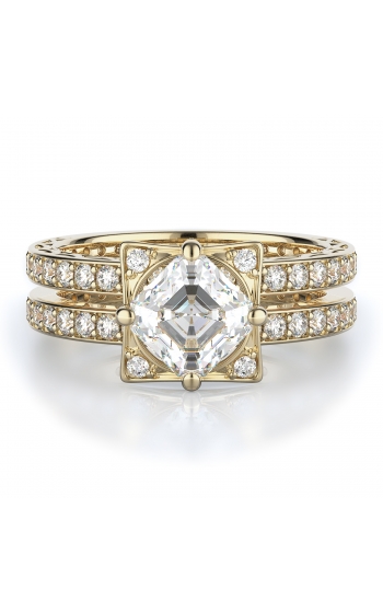 Sidestone Style Diamond Engagement ring 
(Center Diamond Not Included)