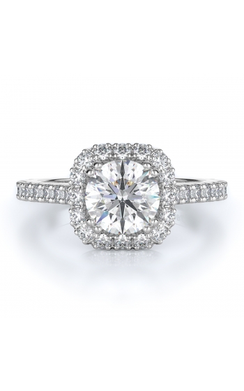 Halo Style Diamond Engagement ring 
(Center Diamond Not Included)