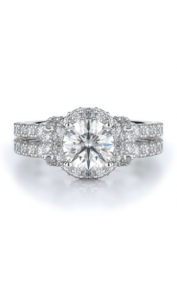 Halo Style Diamond Engagement ring 
(Center Diamond Not Included)