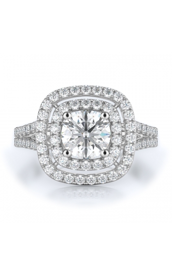 Halo Style Diamond Engagement ring 
(Center Diamond Not Included)