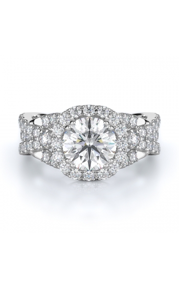 Halo Style Diamond Engagement ring 
(Center Diamond Not Included)