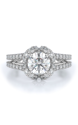 Halo Style Diamond Engagement Ring 
(Center Diamond Not Included)