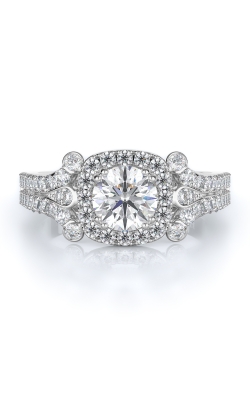 Halo Style Diamond Engagement Ring 
(Center Diamond Not Included)