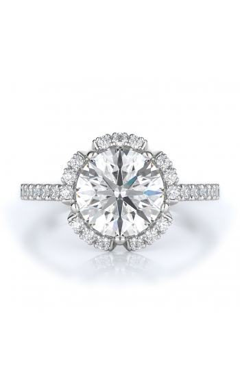 Halo Style Diamond Engagement ring 
(Center Diamond Not Included)