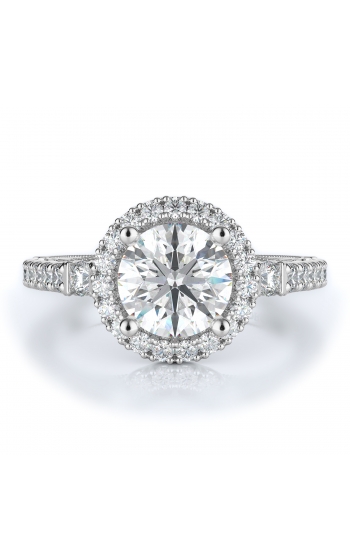 Halo Style Diamond Engagement ring 
(Center Diamond Not Included)