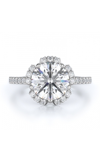 Halo Style Diamond Engagement ring 
(Center Diamond Not Included)