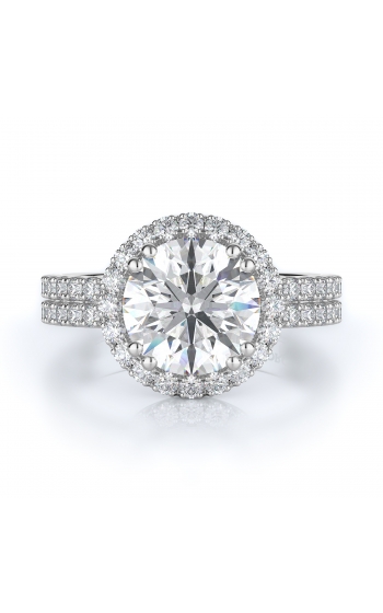 Halo Style Diamond Engagement ring 
(Center Diamond Not Included)