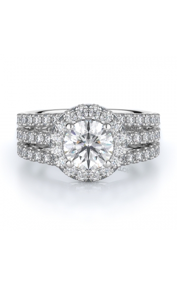 Halo Style Diamond Engagement ring 
(Center Diamond Not Included)